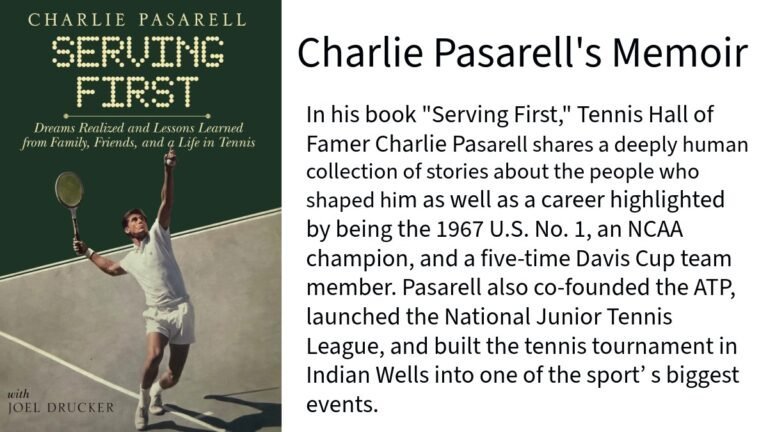 A Jornada de Charlie Pasarell: Autobiografia do Fundador de Indian Wells Chega Este Ano