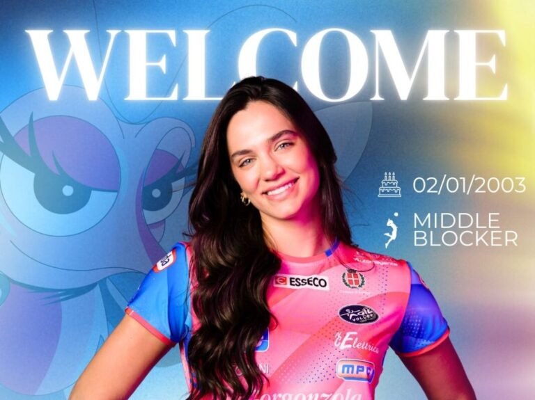 Julia Kudiess Reforça Novara: Central Brasileira Chega à Série A1 Italiana