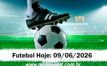 Futebol Hoje – Terça – 09/06/2026 – Palpites e Transmissão Jogos de Futebol 09-06-26
